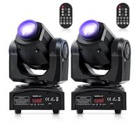 JAJALUYA 100W Jeux de Lumiere - Lyre LED RGBW DMX Gobo Beam - Lumière de Scène Avec Télécommande Pour DJ Party Disco Pack DE 2