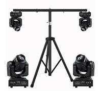 JAJALUYA 150W Jeux de Lumiere - Lyre LED RGBW DMX Gobo Beam - Lumière de Scène Avec Support Pour DJ Party Disco Pack DE 2