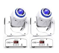 JAJALUYA 2PCS 150W Lumières de Scène, Lyre LED avec RGB Anneau lumineux, 8 Gobo 8 Couleurs 9/11 CH DMX pour Disco DJ Bar Mariage