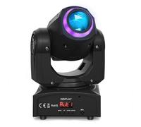 JAJALUYA 50W Lumières de Scène, Lyre LED avec RGB Anneau, 8 Gobo 8 Couleurs 9/11 CH DMX pour Disco DJ Bar Mariage