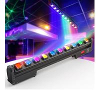 JAJALUYA Lyre Lumière de Scène Lampe Oscillante 250W 4 en 1 RGBW, Stroboscope à Plusieurs Vitesses, Bar, Boîte de Nuit et Soirée DJ