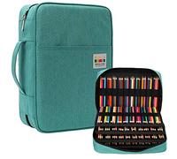 JAKAGO 304 Trousse à Crayons de Couleur pouvant contenir 304 Crayons de Couleur, Grand Sac de Rangement pour stylos et stylos pour Filles, Adolescentes, étudiantes, Fournitures de Bureau, Vert