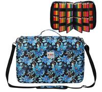 JAKAGO Étui à crayons de grande capacité pour 480 crayons de couleur, sac étanche pour fournitures de bureau, organisateur pour crayons de peinture, artistes, pinceaux, surligneurs, cadeau, Violet