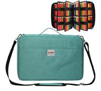 JAKAGO Étui à crayons de grande capacité pour 480 crayons de couleur, sac étanche pour fournitures de bureau, organisateur pour crayons de peinture, artistes, pinceaux, surligneurs, cadeau, vert, 41 x