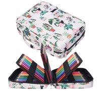 JAKAGO Grande Trousse à Crayons de Grande Capacité Pouvant Contenir 220 Crayons de Couleur,Sac de Rangement Portable étanche,Excellent Cadeau pour Femme/Homme/étudiant/Artiste (Plant Cat)