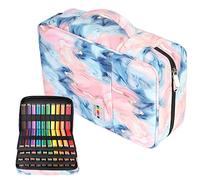 JAKAGO Trousse à crayons de couleur à 304 emplacements de grande capacité pour artiste peintre, organiseur multifonction pour crayons de couleur/stylos gel, marqueurs/pinceaux de maquillage (Lspink)