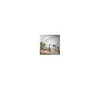 JAKARTA - Ensemble Table Haute + 2 Tabourets PP Gris -