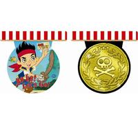 Jake And The Never Land Pirates - Pièces de pirates - Drapeau "Yo Ho", fête - Plastique SG28659 (Taille unique) (Coloré)