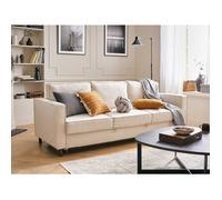 Jake - canapé 3 places - convertible - en velours côtelé - Beige