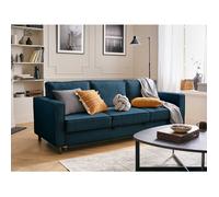 Jake - canapé 3 places - convertible - en velours côtelé - Bleu Ardoise Bleu Ardoise G