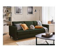 Jake - canapé 3 places - convertible - en velours côtelé - Vert