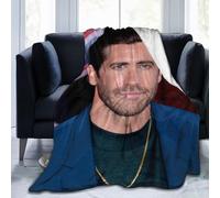 Jake Gyllenhaal Couverture Légère De Luxe En Flanelle Polaire En Microfibre En Peluche - Couverture Super Douce Avec Réserve Pour Toutes Les Saisons - Lit, Canapé, Canapé - 203,2 X 152,4 Cm