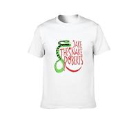 Jake The Snake Roberts 80S Wrestling Casual Round Neck T Shirt White M
