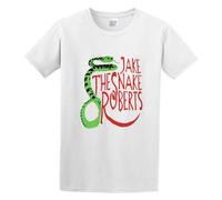 Jake The Snake Roberts 80's Wrestling Men's T-Shirt Unisex White Cotton Hip Hop Print Tee Shirts XL