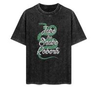 Jake The Snake Roberts Retro Wrestling Hero Mens T-Shirt Casual Cotton Unisex Black Tees Tops S