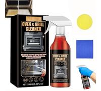 Jakehoe Oven and Grill Cleaner Spray,Oven Cleaner Heavy Duty Spray,All Purpose Degreaser, Four et Grill Cleaners Sprays,Removes Baked On Food and Burnt-In Grease Fast,for Barbecues,Racks (1Set)