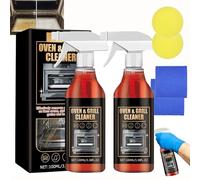 Jakehoe Oven and Grill Cleaner Spray,Oven Cleaner Heavy Duty Spray,All Purpose Degreaser, Four et Grill Cleaners Sprays,Removes Baked On Food and Burnt-In Grease Fast,for Barbecues,Racks (2Set)