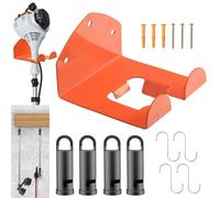 Jakelove Rangement de garage, organiseur, support de débroussailleuse, désherbeur, crochet pour accessoires combinés Stihl, jardin, outils électriques, acier, acier inoxydable, montage mural, crochet