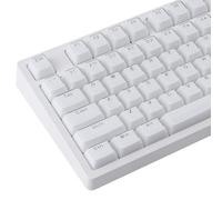 JakeTsai Crystal Jelly Keycaps, PBT Keycap 134 Keys OEM Profile Double Shot White Translucent Custom Keycaps for Cherry MX Switch Mechanical Keycaps