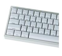 JakeTsai Crystal Jelly White Keycaps, 119 touches PC Keycaps Dye-Sub MDA Translucide Side Printed Custom Keycap for 61/68/84/87/98/100 Cherry Gateron MX Switches Mécaniques Keyboards