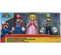 Jakks Pacific - 64511-4L - Lot de 3 jetons Super Mario Mushroom Kingdom - Mario, Luigi, Peach
