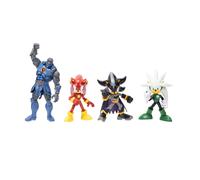 Coffret de Figurines DC x Sonic Power vs Speed, Jakks Pacific. Contient Une Figurine Darkseid Classique de 18 cm, Une Figurine Shadow de 13cm avec Logo Batman Lumineux & Un Emballage Collector.