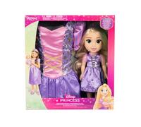 JAKKS Pacific Disney Princesses Raiponce Poupée de 35 cm et robe Taille 5 pour filles Ensemble de jeu et déguisement Violet emmêlés