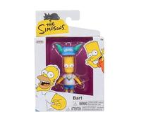 JAKKS Pacific Figurine Bart Simpson de 6,3 cm de la vague 3 des Simpson avec chapeau de clown Krusty le clown