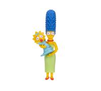 JAKKS Pacific Figurine de Collection The Simpsons Marge with Maggie 12,7 cm avec Figurine Maggie Simpson, très articulée, Emballage de présentation de Collection
