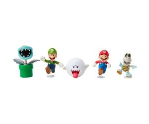 JAKKS PACIFIC Figurines Super Mario Bros de 6 cm - Lot Blister