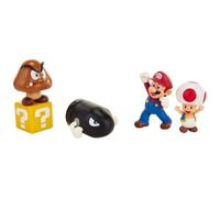 Jakks Pacific – Coffret diorama Mario classique – 5 figurines – Garçon à partir de 3 ans