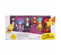 Jakks Pacific - Lot de figurines The Simpsons Krusty The Clown Show - 6,5 cm - Licence officielle
