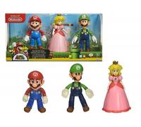 Jakks Pacific Nintendo Super Mario Set Diorama Royaume Dei Champignons 3 Figures