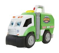 Jakks Pacific Real Workin’ Buddies Camion Nettoyeur Interactif avec Mr. Dusty Générateur de Sons - Licence Officielle RWB - Jouet Éducatif pour Enfants à partir de 3 Ans et +