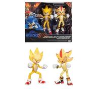 JAKKS Pacific Sonic The Hedgehog Ensemble de figurines lumineuses Super Sonic et Super Shadow