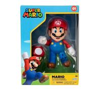 Jakks Pacific Super Mario Avec Champignon Rouge 10 Cm