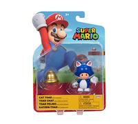 Jakks Pacific World of Nintendo - Super Mario - Figurine articulée 10.2 cm - Toad Chat avec Super Cloche
