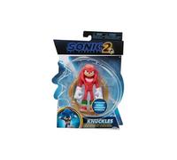 Sonic The Hedgehog 2 Movie - 41496 - Figurine articulée 10cm - Personnage Knuckles + Carte et Sac pour Les Anneaux