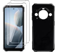 Jakn-Coque Pour Blackview Bl9000 Pro(6.78"") Noir Housse + 2 X Verre Trempé Protection Écran,Souple Silicone Étui Protection Bumper Tpu Téléphone Case Cover