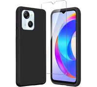 Jakn-Coque Pour Blackview Oscal Modern 8 (6.75") + 1 X Verre Trempé Écran Film Protecteur - Noir Souple Silicone Étui Protection Housse Tpu Case Cover