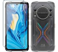 Jakn-Coque Pour Cubot Kingkong Power 3 Cover Avec Film De Verre Trempé Protection Écran,Transparent Anti-Vibration Et Glisse Silicone Bumper Tpu Souple Etui Housse Clear Case(6.72"")