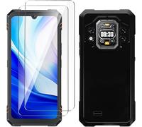 Jakn-Coque Pour Cubot Kingkong Star 2(6.72"") Noir Housse + 2 X Verre Trempé Protection Écran,Souple Silicone Étui Protection Bumper Tpu Téléphone Case Cover