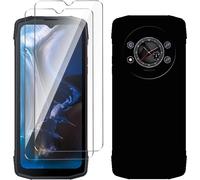 Jakn-Coque Pour Cubot Kingkong Star (6.78"") Noir Housse + 2 X Verre Trempé Protection Écran,Souple Silicone Étui Protection Bumper Tpu Téléphone Case Cover