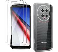 Jakn-Coque Pour Doogee Dk10 5g(6.67"") Transparent Housse + 2 X Verre Trempé Protection Écran,Souple Silicone Étui Protection Bumper Tpu Téléphone Case Cover