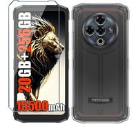 Jakn-Coque Pour Doogee Fire 6 Power Etui Avec Film De Verre Trempé Protection Écran,Transparent Anti-Vibration Et Glisse Silicone Bumper Tpu Souple Cover Housse Clear Case (6.56"")