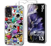Jakn-Coque Pour Hotwav Note 13 (6.6"") Avec 2 Pièces Verre Trempé Protection Écran,Transparent Silicone Tpu Souple Etui Housse Anti-Rayures Antichoc Case - Xs40
