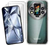 Jakn-Coque Pour Oukitel Wp200 Pro (6.7"") Avec 2 Pièces Verre Trempé Protection Écran,Transparent Silicone Tpu Souple Etui Housse Anti-Rayures Antichoc Case - Clear