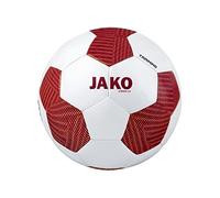 JAKO - Ballon D'Entraînement Striker 2.0, Mixte, Blanc/Bordeaux/Orange Fluo, 5