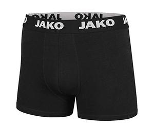 Jako Basic Shorts Boxer pour Homme, Taille S, Noir, Lot de 2
