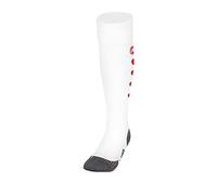 JAKO - Chaussette Roma, Mixte, Blanc/Rouge Sport, 35-38